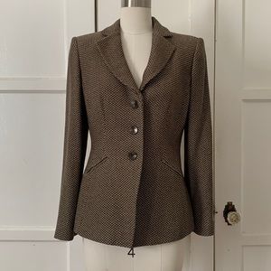 Armani Brown Wool Blazer Made in Italy Blazer Size 6